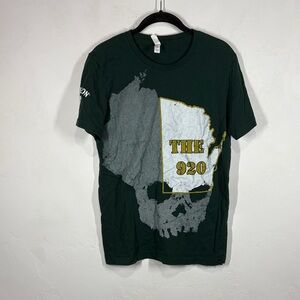 Bella Canvas Wisconsin 920 Jameson Green Graphic Men's T-Shirt size medium